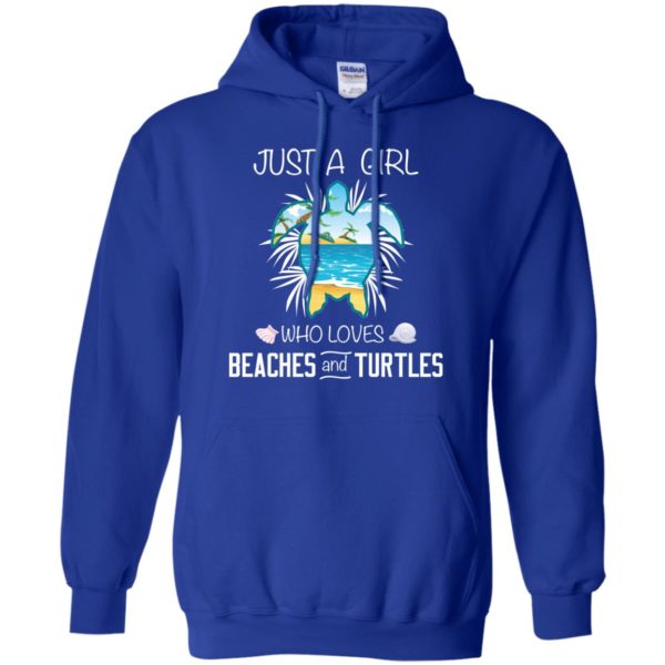 Just A Girl Who Loves Beaches And Turtles Shirt