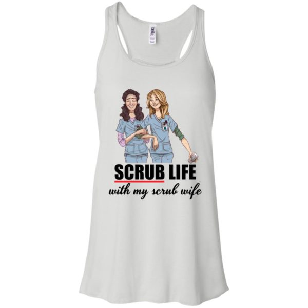 Nurse Student Scrub Life With My Scrub Wife Shirt