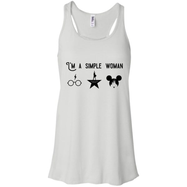 I’m A Simple Woman Love Harry Potter Hamilton And Disney Shirt