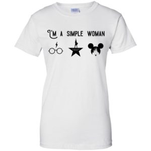 I’m A Simple Woman Love Harry Potter Hamilton And Disney Shirt image I’m A Simple Woman Love Harry Potter Hamilton And Disney Shirt