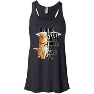 Behind Every Great Nurse Is A Great Cat Goose Shirt image Behind Every Great Nurse Is A Great Cat Goose Shirt