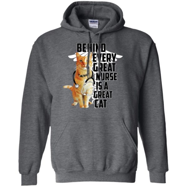 Behind Every Great Nurse Is A Great Cat Goose Shirt