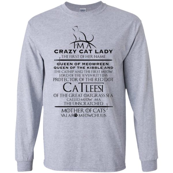 Game of Thrones I'm A Crazy Cat Lady Shirt