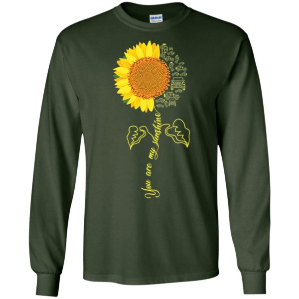 You Are My Sunshine Sunflower Jeep Shirt