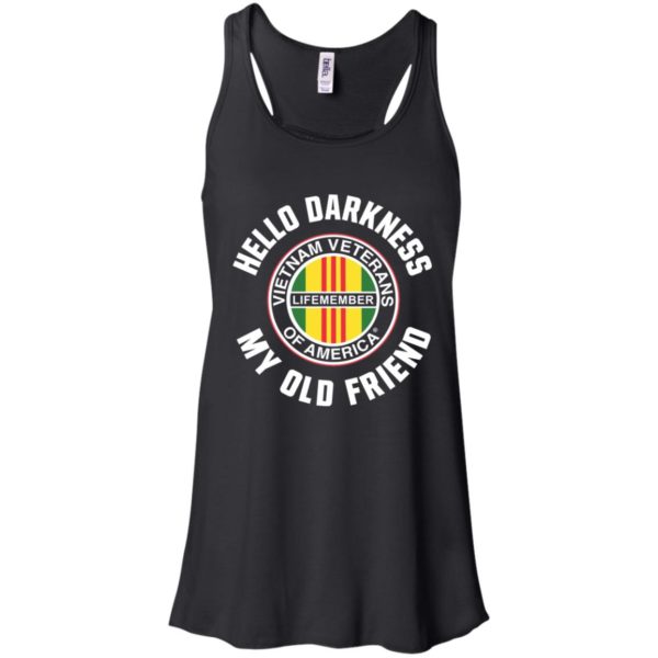 Hello Darkness My Old Friend Vietnam Veterans Of America Life Member Shirt