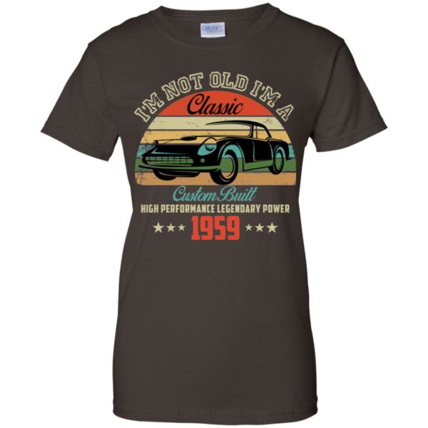 60th Birthday Shirt I'm Not Old I'm Classic 1959 Car Shirt