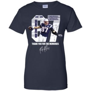 Rob Gronkowski Patriots Thank You For The Memories Shirt