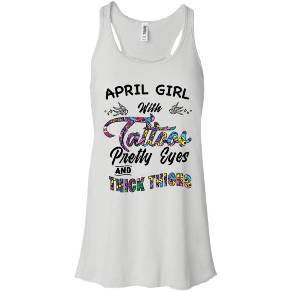 April Girl With Tattoos Pretty & Eyes Thick Thighs Shirt