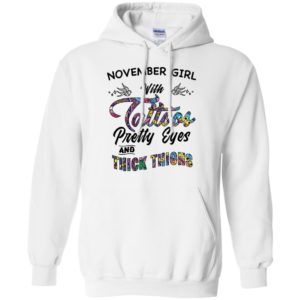 November Girl With Tattoos Pretty & Eyes Thick Thighs Shirt