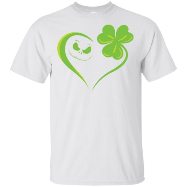 Jack Skellington and Irish Leaf Clover Saint Patrick's Day Shirt