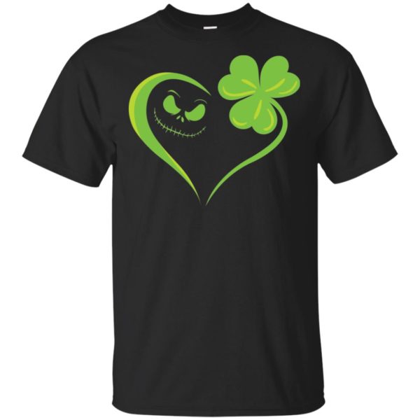 Jack Skellington and Irish Leaf Clover Saint Patrick's Day Shirt