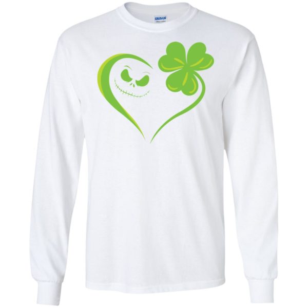 Jack Skellington and Irish Leaf Clover Saint Patrick's Day Shirt