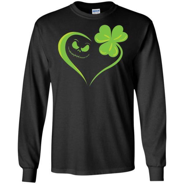 Jack Skellington and Irish Leaf Clover Saint Patrick's Day Shirt