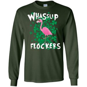Whassup Flockers Flamingo St Patrick’s Day Shirt image Whassup Flockers Flamingo St Patrick’s Day Shirt