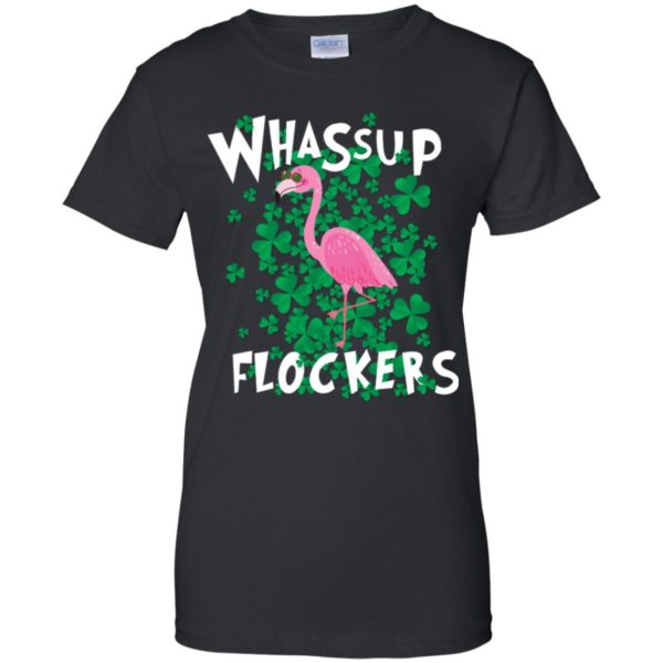 Whassup Flockers Flamingo St Patrick’s Day Shirt