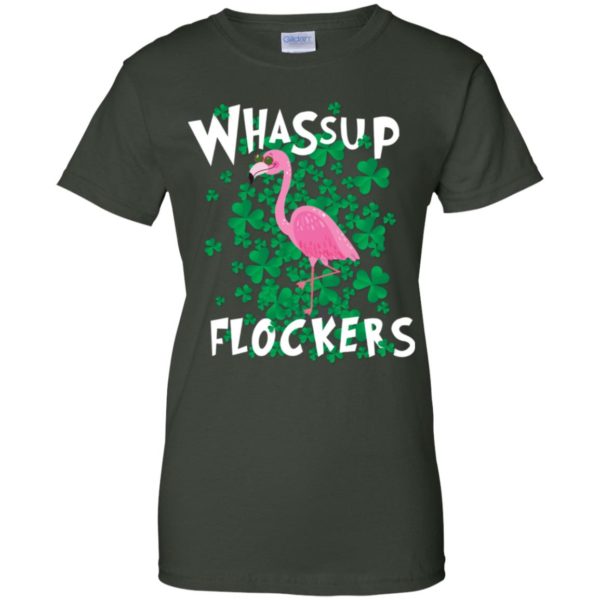 Whassup Flockers Flamingo St Patrick’s Day Shirt