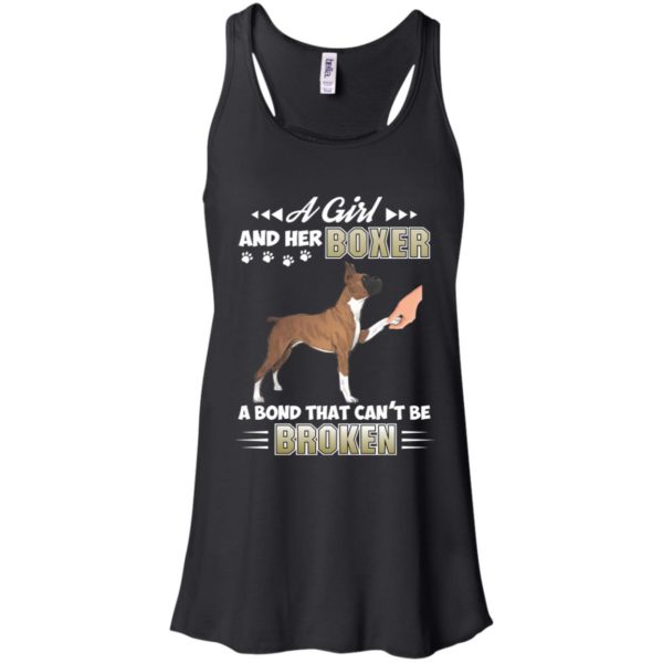 A Girl And Her Boxer A Bond That Can't Be Broken shirt