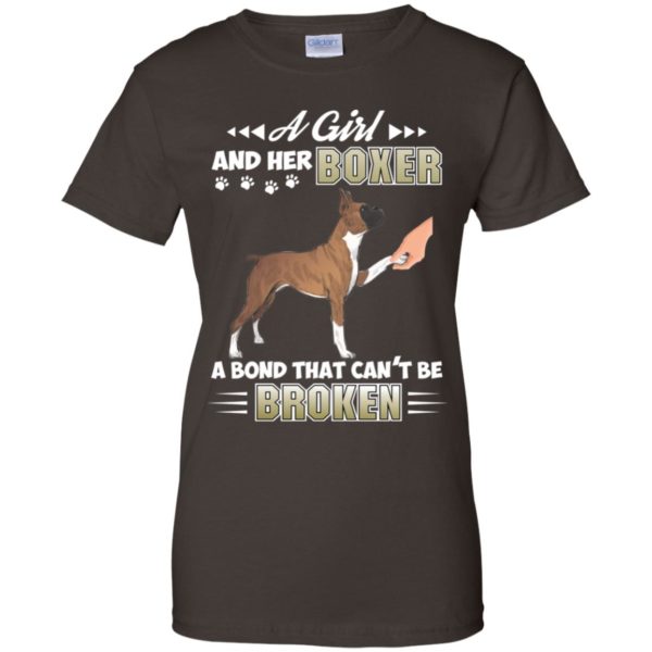 A Girl And Her Boxer A Bond That Can't Be Broken shirt