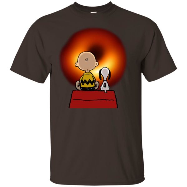 Snoopy And Charlie Brown Watching Cosmic Black Hole Shirt