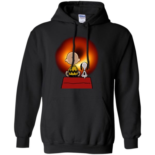 Snoopy And Charlie Brown Watching Cosmic Black Hole Shirt