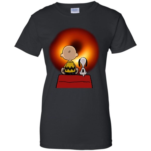 Snoopy And Charlie Brown Watching Cosmic Black Hole Shirt