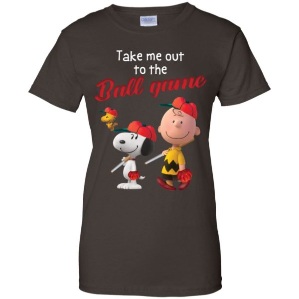 Charlie Brown Snoopy And Woodstock Take Me Out To The Ball Game Shirt