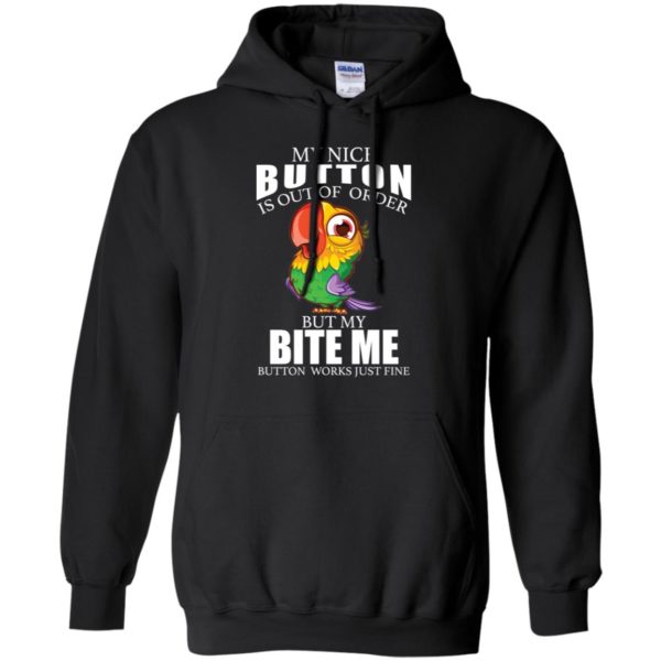 Owl My Nice Button Is Out Of Order But My Bite Me Button Works Just Fine Shirt