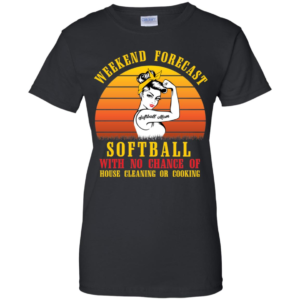 Weekend Forecast Softball Mom Shirt