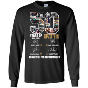 50 Years Of Led Zeppelin Thank You For The Memories Shirt