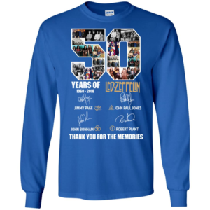 50 Years Of Led Zeppelin Thank You For The Memories Shirt