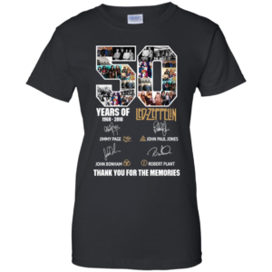 50 Years Of Led Zeppelin Thank You For The Memories Shirt