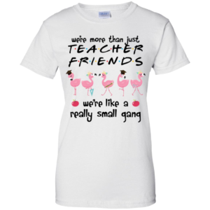 Flamingo We're More Than Just Teacher Friends We're Like A Really Small Gang Shirt image Flamingo We're More Than Just Teacher Friends We're Like A Really Small Gang Shirt
