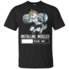 Installing Muscles Please Wait Unicorn Lifting Shirt
