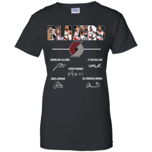 Blazers Damian Lillard CJ McCollum and Jusuf Nurkic Signature Shirt