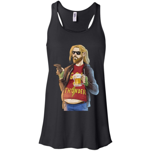 Fat Thor God Of Thunder Like Beer and Game Shirt