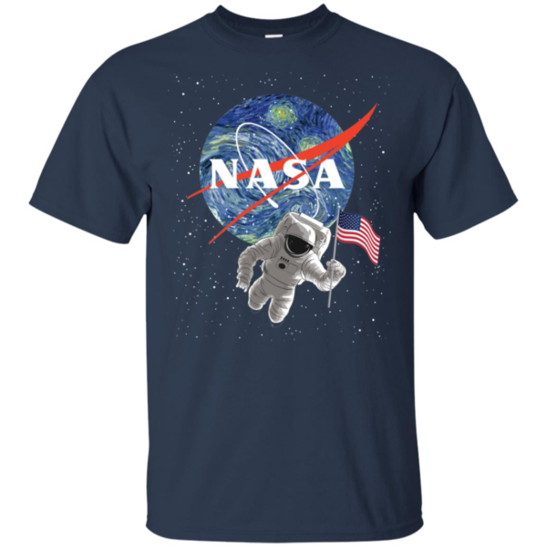 Van Gogh The Starry Night Nasa Shirt