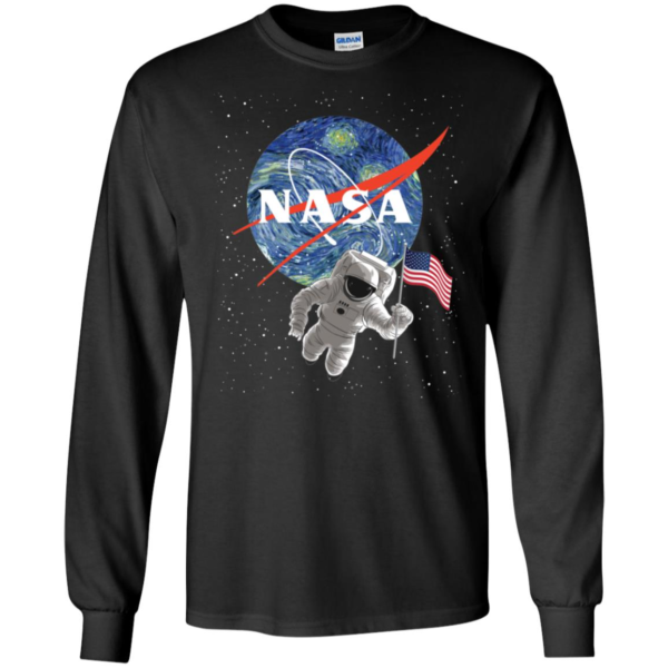 Van Gogh The Starry Night Nasa Shirt