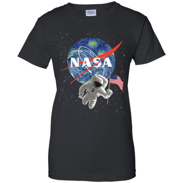 Van Gogh The Starry Night Nasa Shirt