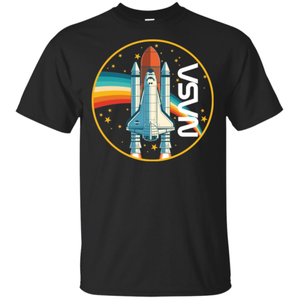 NASA Shuttle Launch With Rainbow Shirt