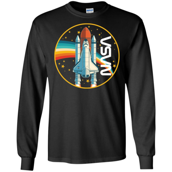 NASA Shuttle Launch With Rainbow Shirt