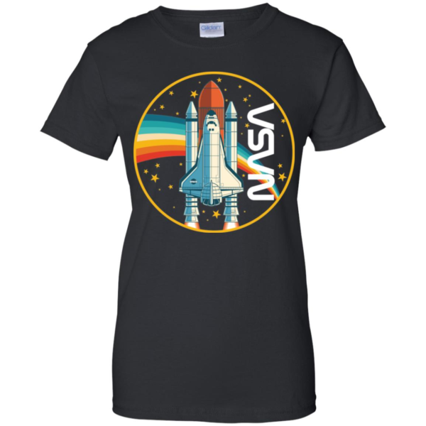 NASA Shuttle Launch With Rainbow Shirt