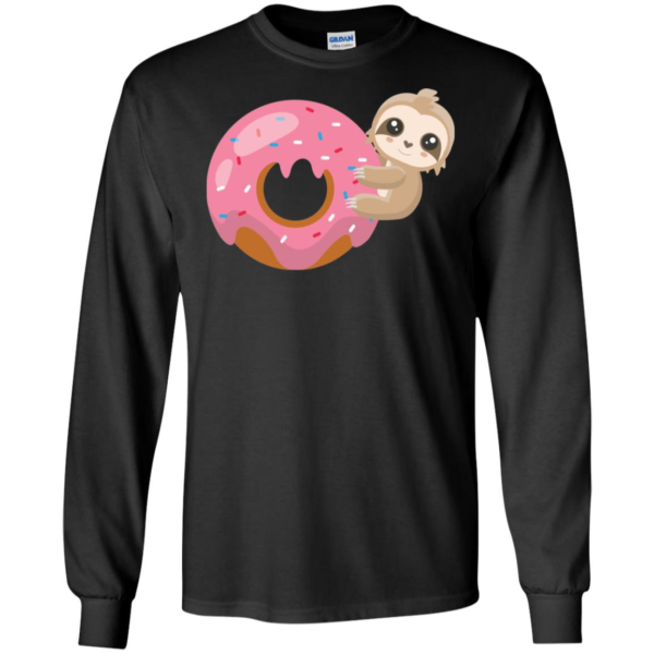 Baby Sloth On Donut Funny Shirt