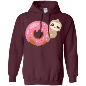 Baby Sloth On Donut Funny Shirt