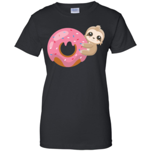 Baby Sloth On Donut Funny Shirt