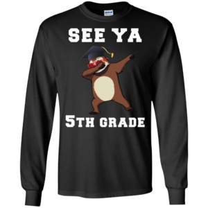 See Ya 5th Grade Graduation Day Sloth Dabbing Shirt