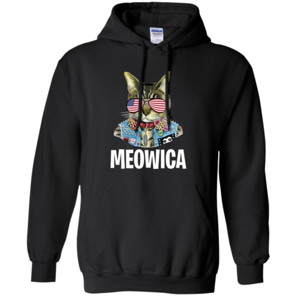 4th Of July Cat US Flag Sunglasses Meowica Shirt