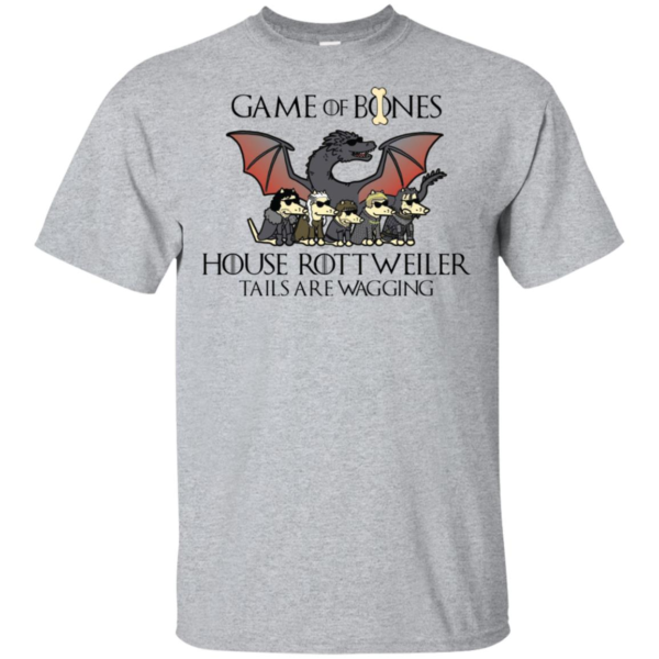 Game Of Bones House Rottweiler Tails Are Wagging Shirt