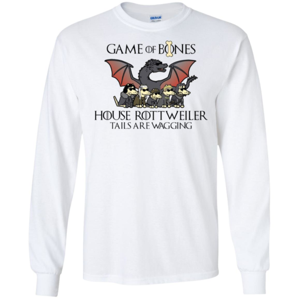 Game Of Bones House Rottweiler Tails Are Wagging Shirt