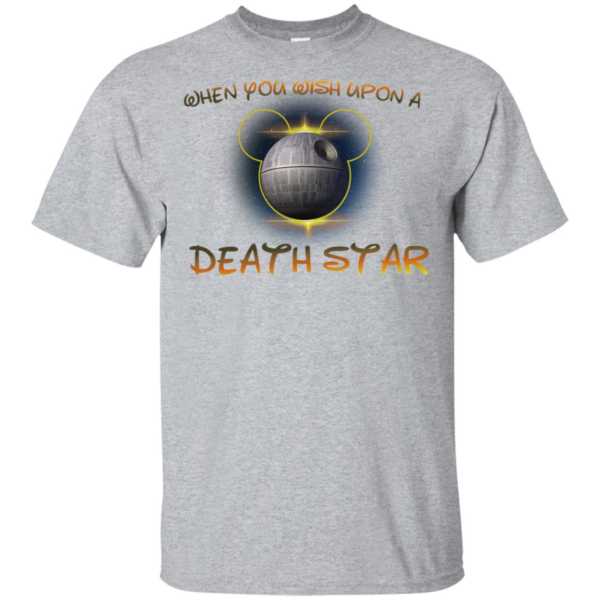 When You Wish Upon A Death Star Mickey Mouse Version Shirt