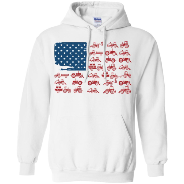 Farmer Tractor American Flag Women's T Shirts, Hoodies